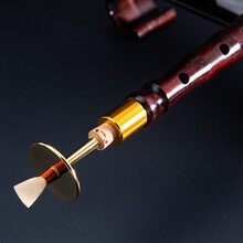 印度小叶紫檀唢呐乐器全套演奏纯铜中号索呐喇叭 紫檀E+3个哨+哨盒+硅油+芯