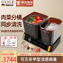 【双桶同步杀菌与清洗】德国Guge/谷格洗菜机家用全自动果蔬清洗机多功能智能去农残药净食机食物净化机