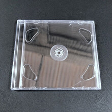 90CD光盘盒 单片装明单CD盒透明光碟盒子双片装专辑塑料碟盒dvd包装壳 90CD明双（双碟装 25个）
