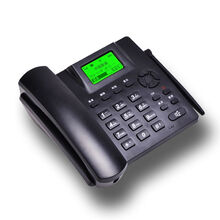 电话机座机家用大音量固话无绳插手机卡移动电话机4G电信联通座机 联通3G单卡/无录音/黑色