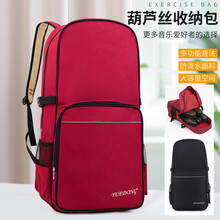 YUEDONG 葫芦丝包双肩背包包乐器袋巴乌包背软包可放乐谱可背加厚便携大号 红色