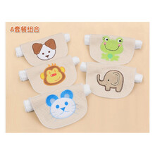 山竹妈妈宝宝吸汗巾婴儿纯棉加大儿童隔汗巾3-4-6岁幼儿园全棉垫背5条装 汗巾吸A套餐（5条装）