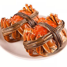 【活蟹】大闸蟹鲜活活体螃蟹现货六月黄公母海鲜水产蟹类 安德兰 【3.5-3.0两 10只】只只有黄