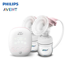 飞利浦新安怡 电动吸奶器 双边吸奶器 单边吸乳器 双边电动手动两用 靠卧吸奶 无痛按摩刺激  双边电动吸奶器