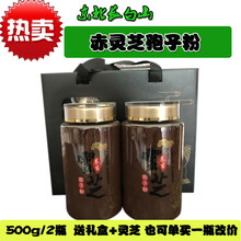灵芝孢子粉 破壁灵芝粉 东北长白山赤灵芝头道粉500g包装盒礼盒