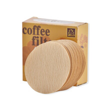 【无漂白100片装】摩卡壶6号圆形滤纸越南壶冰滴壶咖啡壶滤纸 6号滤纸【直径60mm】 适合2杯份--6杯份