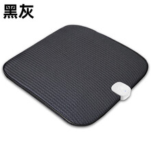 充电式汽车座椅通风坐垫带风扇夏季车用办公室货车无线吹风冰凉垫 黑灰1件套(充电款)