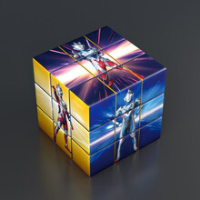 魔方捷德泽塔奥特曼无限 三阶解压益智玩具6岁以上儿童记忆力逻辑思维训练 新款泽塔ATM