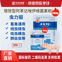 巨龙动保虫力安阿苯达唑伊维菌素预混剂兽药鸡猪牛羊驱虫药打虫药兽用猪药鸡药家禽用药100 /500克 【增效型】500g虫力驱-阿苯达唑伊维菌素