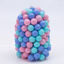 稚气熊海洋球厂家直销无味加厚波波球游乐场彩色小球宝宝戏水玩具球 5.5cm【马卡龙特厚】100个