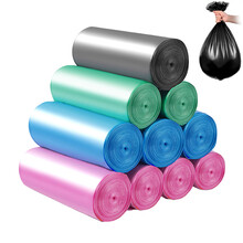 藤琉 垃圾袋加厚家用一次性厨房宿舍客厅彩色黑色塑料点断式垃圾袋中大号批发 45*50cm（10卷共200只）【随机色】