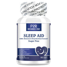 美国进口 GABA氨基丁酸无糖型睡眠片 褪黑素失眠助眠咀嚼片 60片 GABA拒绝片5瓶