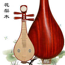 【悦宝灵】   柳琴乐器 演奏级柳琴 双共鸣箱 花梨木柳琴 初学入门考级琴小琵琶 花梨木柳琴