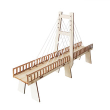 DIY手工拼装儿童小学生科学实验steam教育物理玩具 斜拉桥