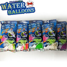 快速注水气球夏季灌充水打水仗儿童玩具网红魔术灌水球 随机包 2包6束210球