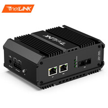 netLINK 工业光纤收发器 百兆1光2电工业交换机 多模双纤2公里 导轨式 HTB-5600-1FX2FE-2KM 不含电源