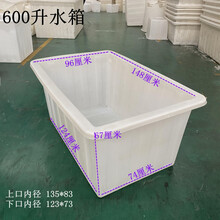 家恒宝 泡瓷砖专用箱牛筋加厚泡瓷砖专用箱塑料水箱家用养鱼养龟水产长盆长方形拉鱼箱 600升牛筋水箱