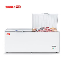 华雯卧式冰柜商用大容量冷藏冷冻冻柜保温柜商用展示柜超市冷柜大冰柜冰箱 418单温1130*700*850