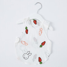 肚兜婴儿夏季护肚男女宝宝兜兜衣服纯棉护肚围新生儿小衣服初生夏薄款 胡萝卜兔 59cm（建议0-4个月）