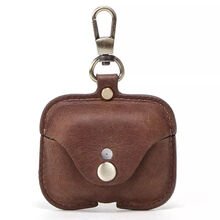 牛壳壳适用于AirpodsPro保护套苹果蓝牙耳机airpods三代真皮耳机套潮ins Airpods Pro【棕色】