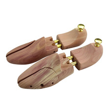 鞋撑防变形 鞋撑撑鞋器实木荷木鞋楦内撑可调节女皮鞋定型防皱防变形新鞋撑大 雪松木鞋撑41/42 (一双装)
