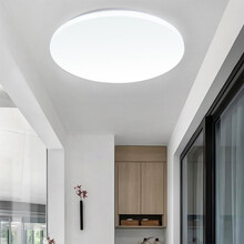 汇炫 led吸顶灯阳台灯卧室灯具卫生间玄关过道走廊灯厨房灯现代简约灯具 超薄全白21cm白光12w