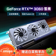 技嘉RTX3060 OC显卡 魔鹰雪鹰雕 吃鸡电脑游戏独显i5三件套 【雪鹰】3060 VISION OC 2.0