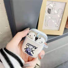 岚兮冉卡通潮牌适用于Airpods1/2苹果无线蓝牙耳机保护套pro3可爱硅胶透明软壳 捂脸熊 Airpods1/2代