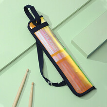 杉贝 SHANBEI 鼓棒包架子鼓包儿童便携式收纳袋鼓棒袋鼓槌鼓锤袋子个性斜跨抖音同款 便携鼓棒包(镭射蓝)