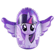 充气不倒翁 小马宝莉不倒翁充气玩具宝宝大号儿童拳击锻炼 带铃铛 紫悦紫至小号