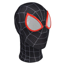 蜘蛛侠头套可动眼抖音蜘蛛侠头套眼睛可动儿童成人黑色蜘蛛侠搞怪死侍面具面罩 黑蜘蛛镜片头套+儿童