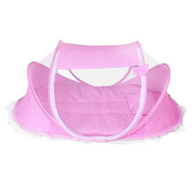 折叠猫产房帐篷夏宠物怀孕猫咪产房生育窝封闭式狗狗繁殖生产用品 粉色产房+垫子 M-中型