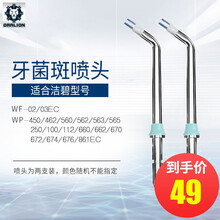 适配于waterpik洁碧喷头 水牙线喷嘴 洗牙器配件 冲牙器喷头 通用替换 牙洁狮喷嘴 牙菌斑喷头【2支装】PS-100E