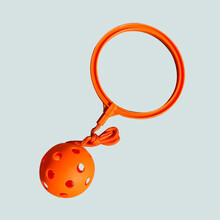 儿童抛接球幼儿园户外亲子体育运动趣味软玩具感统训练器材接球器 单脚球（橙色）