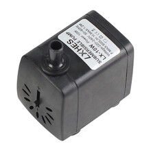 鱼缸水泵静音抽水LED灯过滤泵园艺假山鱼缸喷泉微型LED抽水过滤泵 10W+送8mm牛筋管1米