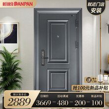 盼盼（Pan Pan）盼盼甲级家用防盗门子母门安全门智能指纹锁定制入户门进户门别墅大门 【单门】2050*960外开 机械锁