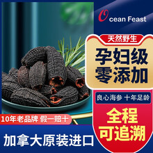 国际	OceanFeast 淡干海参干货加拿大进口淡干红参袋装 454g一磅装红级参 白金级一磅装