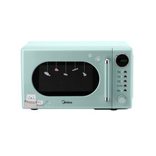 美的（Midea） 家用迷你微波炉 20L家用容量 五档火力 蓝色