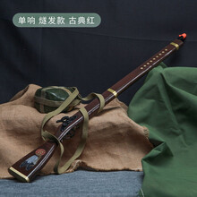 左轮砸子炮玩具枪全金属98K木质经典怀旧火柴泡子配件实木枪砸纸圈不可发射信号手炝小孩成人玩具礼物 实木98K古典红