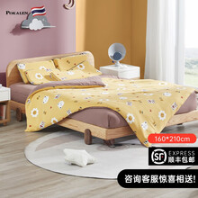 POKALEN儿童被子 中小学生被褥宿舍床上用品四季通用被芯天然乳胶被子 泰国原装进口 黄色小熊 160*210cm（3.2kg）