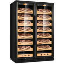 茄龙（CIGARLOONG）CL-188CT1雪茄柜雪茄盒恒温恒湿雪茄柜实木双门雪茄红酒柜 榉木裸养款黑色