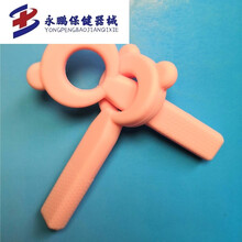 咀嚼训练小孩儿童乳牙换牙期磨牙棒咀嚼器咬牙胶硅胶固齿训练咬胶 硬度二级+三级 粉色挂绳