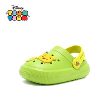 迪士尼 Disney 童鞋儿童拖鞋 男童透气休闲洞洞鞋女童卡通可爱家居鞋DS2215532绿色20