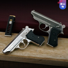 1:2.05中国64式玩具枪金属型仿可拆卸抛壳成人军迷男孩枪 银色(不抛壳)+5弹模 简装