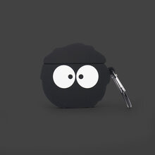 简宿airpods保护套硅胶软壳三代airpodspro耳机套苹果airpods2二代3代无线蓝牙耳 Airpods1/2代【黑煤球】