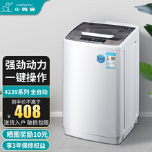 小鸭（LittleDuck）全自动洗衣机小迷你 波轮小型洗衣机 家用宿舍出租房小洗衣机全自动小迷你洗 4.2透明黑【主冲销量】WBH30-4239P