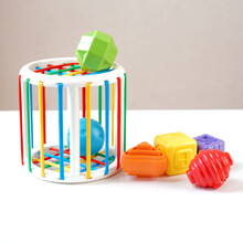 神孩子婴儿益智魔方塞塞乐形状认知宝宝幼1岁玩具1-2岁锻炼手指精细动作 圆形