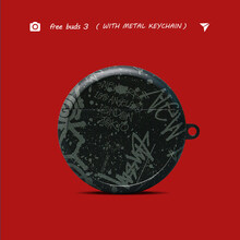 巴蒂尼 华为freebuds3保护套华为无线蓝牙耳机保护套frebuds3耳机套三代充电盒个性创意男 华为freebuds3【黑底斯图西】单壳