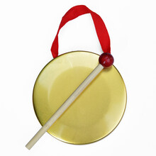 铜锣鼓镲三句半表演道具奥尔夫打击乐器儿童大小幼儿园教具全套 直径9cm小锣(合金电镀)