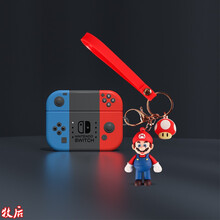 牧后 适用王嘉尔同款beats耳机套卡通Beats Studio Buds保护套防摔beats保护壳 游戏机+红马里奥 Beats StudioBuds